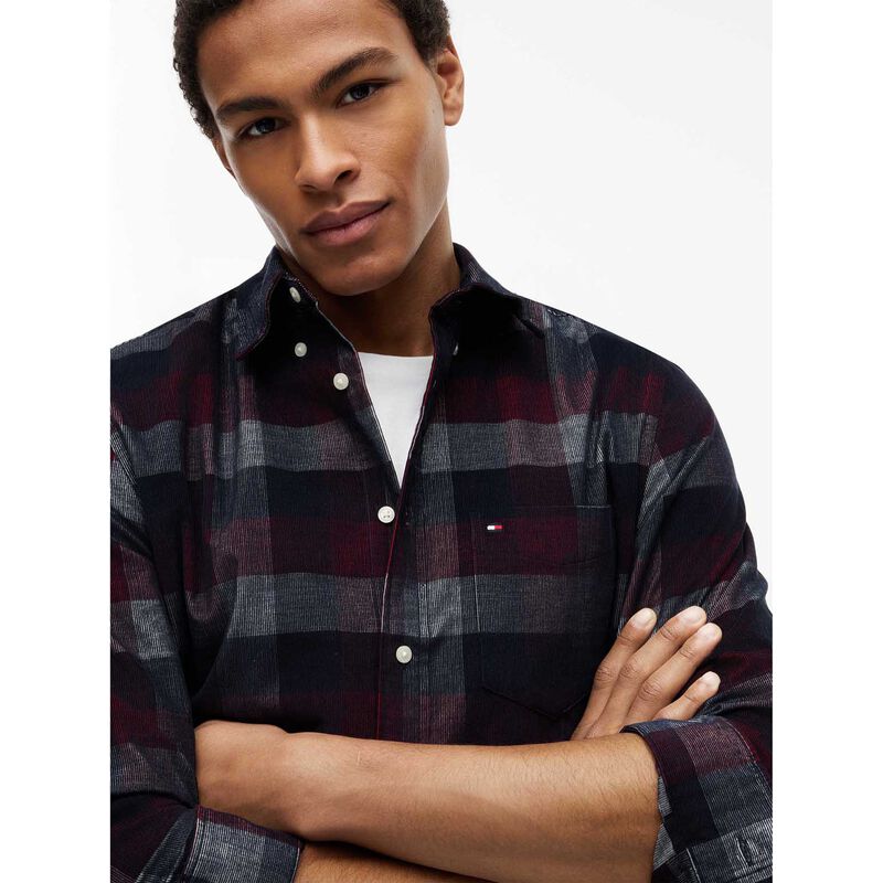 Tommy Hilfiger Regular Fit Corduroy Check Shirt image number 2